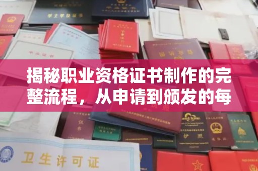 鲁山揭秘职业资格证书制作的完整流程，从申请到颁发的每一步