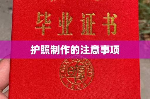 鲁山护照制作的注意事项
