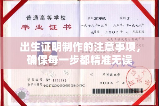 鲁山出生证明制作的注意事项，确保每一步都精准无误