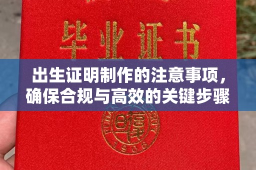 鲁山出生证明制作的注意事项，确保合规与高效的关键步骤