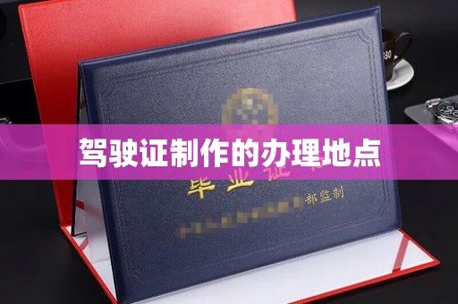 鲁山驾驶证制作的办理地点
