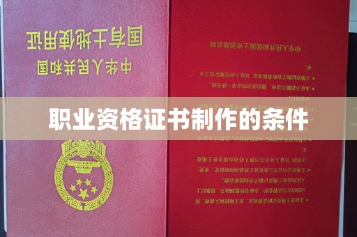 鲁山职业资格证书制作的条件