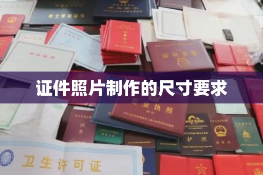 鲁山证件照片制作的尺寸要求