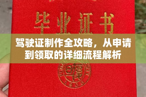 鲁山驾驶证制作全攻略，从申请到领取的详细流程解析